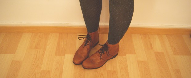 bottines rétro camel