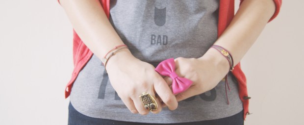 bague fushia poupée rousse