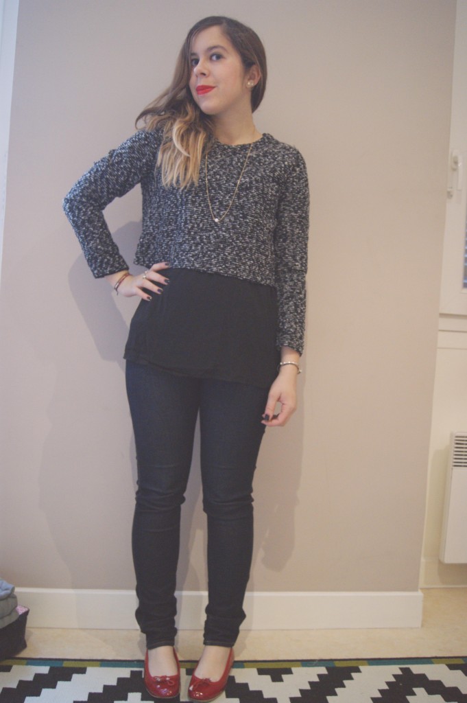 look casual pull cropped