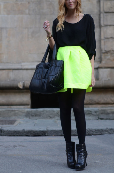 jupe fluo