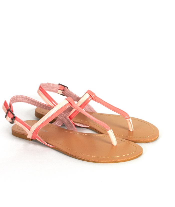 sandales bicolore