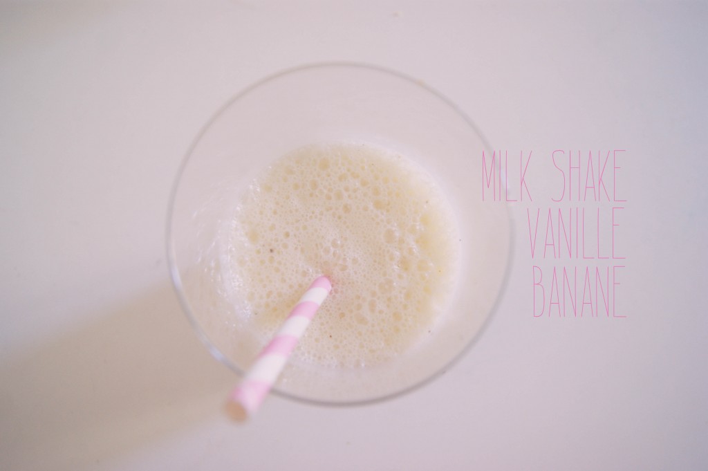 recette milk shake banane vanille