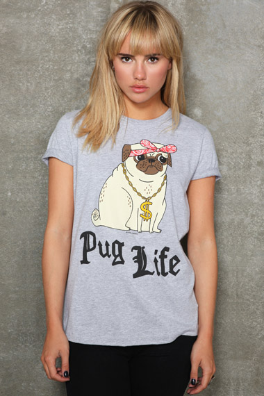 tee shirt pug urban outfitters
