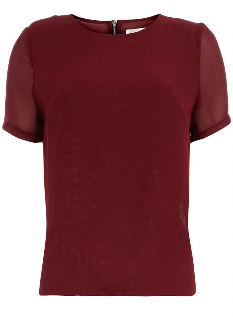 top bordeau semi transparent