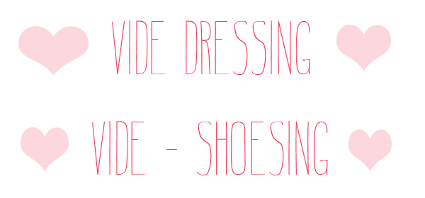 Annonce : mise en place vide dressing et vide shoesing !