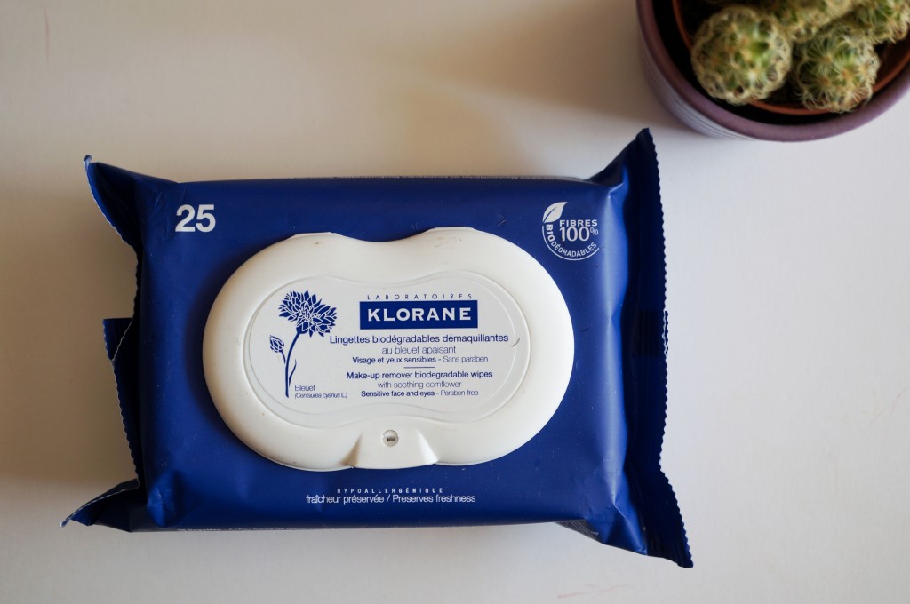 lingettes démaquillantes klorane bleuet