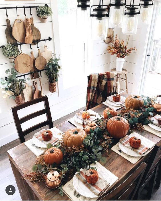 Decorate with pumpkins