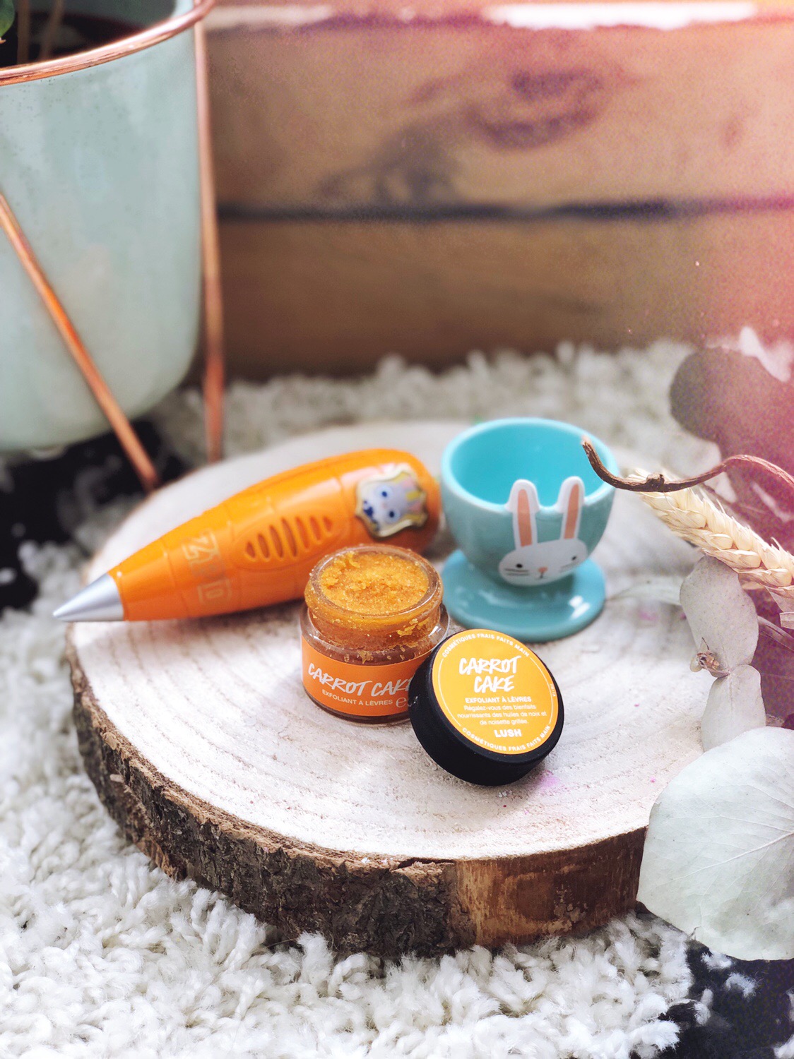 carrot cake exfoliant lush paques 2019