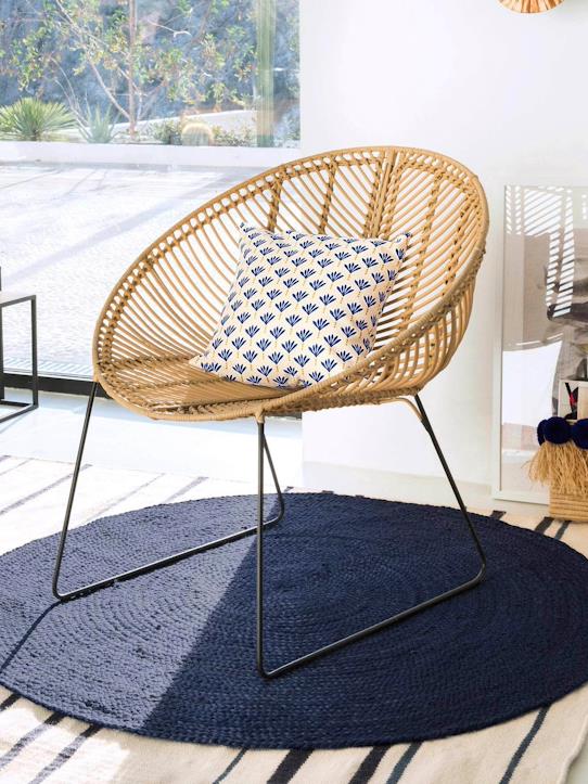 fauteuil en rotin et métal déco boho cyrillus