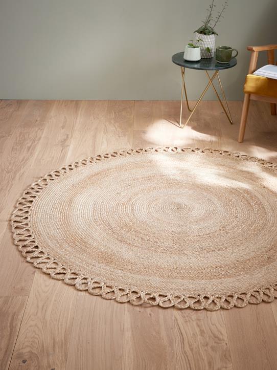 tapis rond en jute déco boho cyrillus