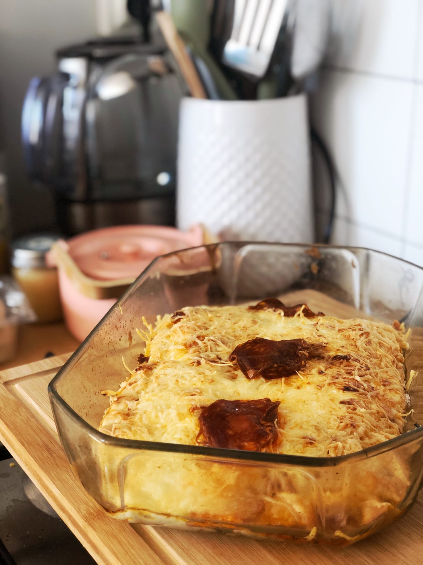 gratin ravioles chorizo