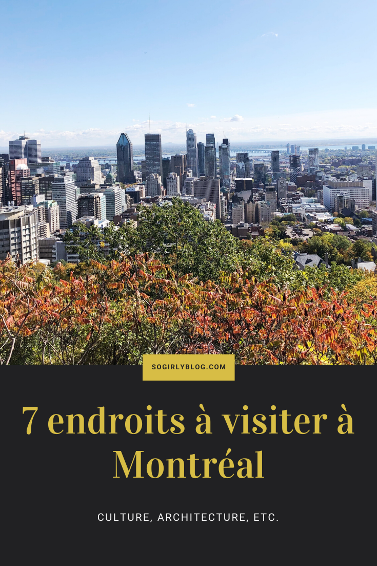 endroits à visiter à montréal