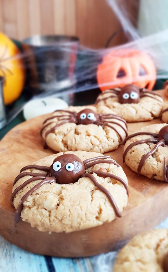 spider cookies recettes halloween