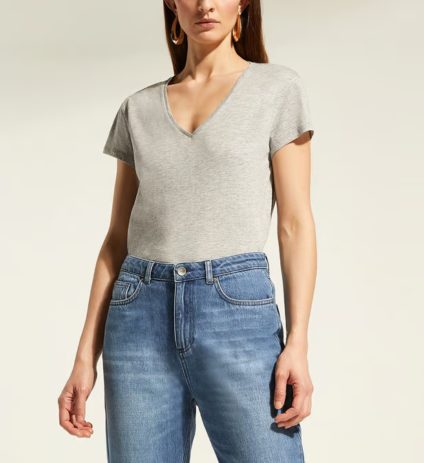 tee-shirt gris femme