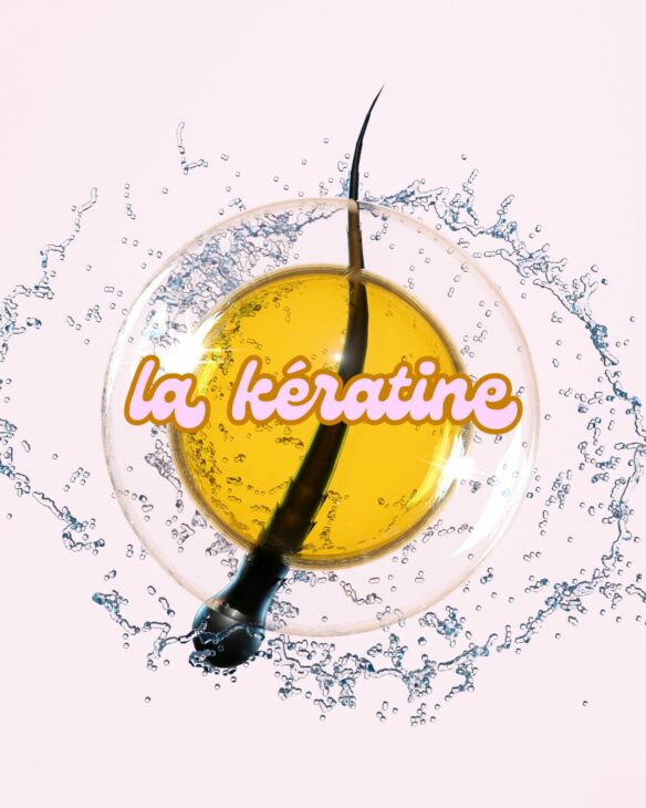 kératine dans routine capillaire cheveux abimés