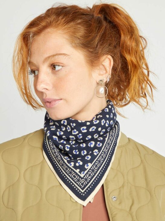 foulard léopard femme