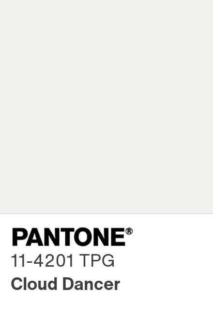 Cloud Dancer, couleur Pantone 2026