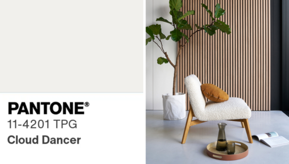 couleur pantone 2026 en magasin de décoration