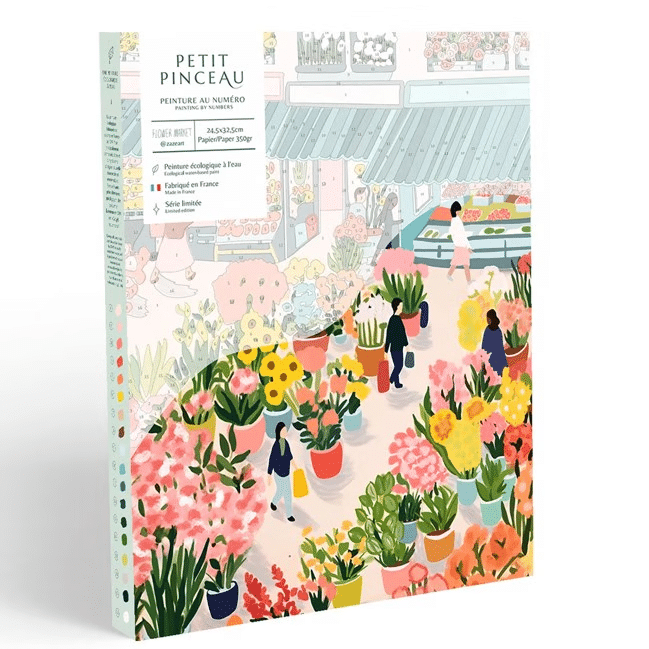 kit de peinture au numéro petit pinceau