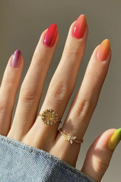 vernis effet dégradé de couleurs