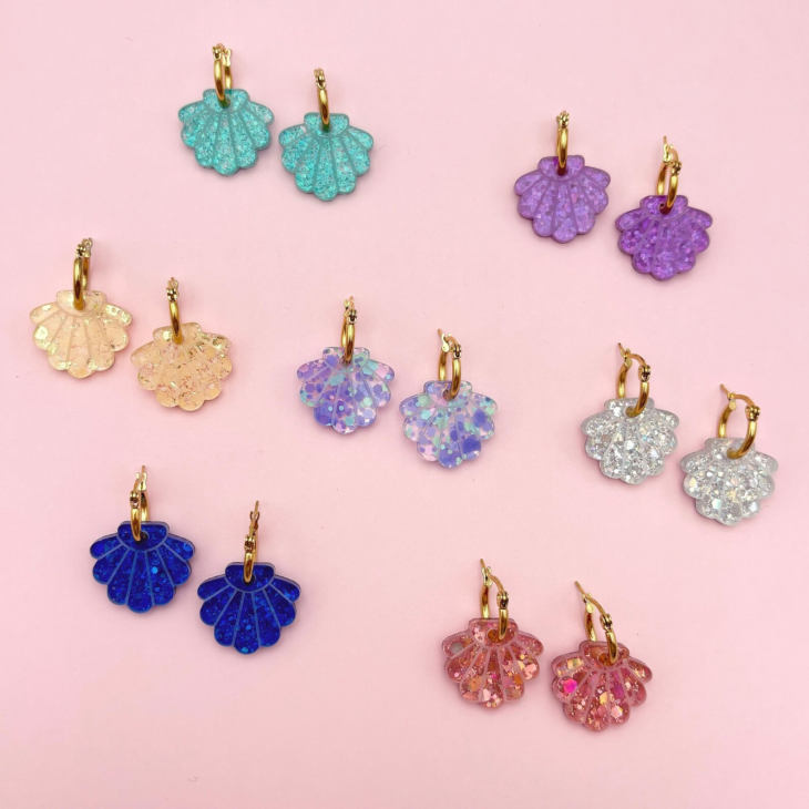 boucles d'oreilles à paillettes studio annette