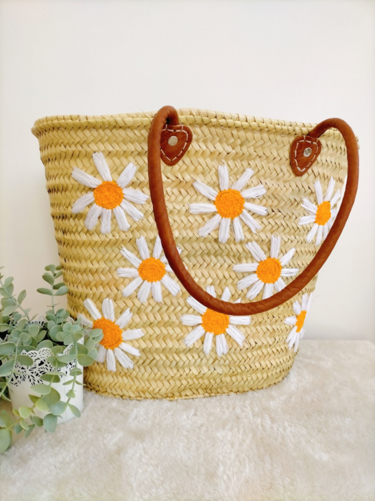 panier brodé en osier tendances printemps-été 2026 etsy