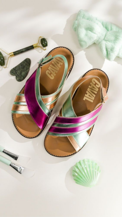 sandales caval multicolores